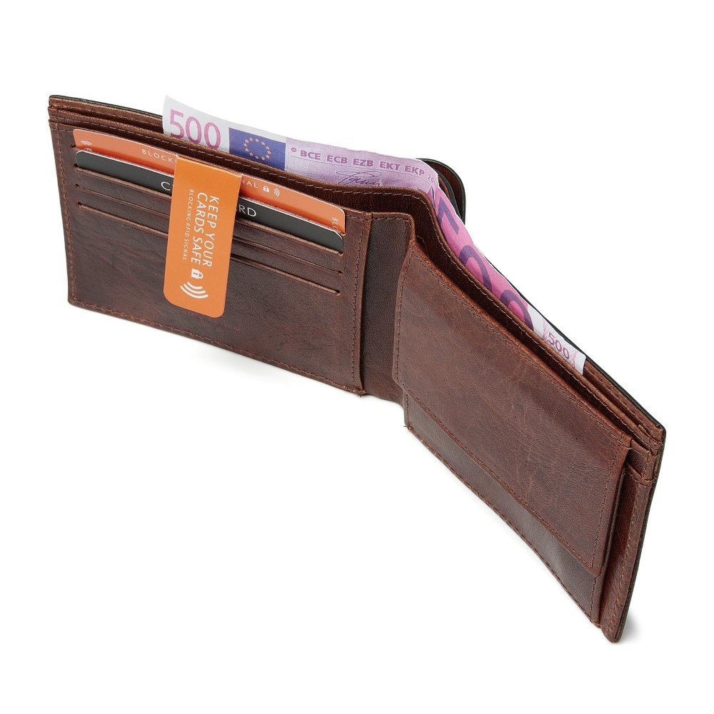 dR Amsterdam Waxi billfold chestnut - 78581