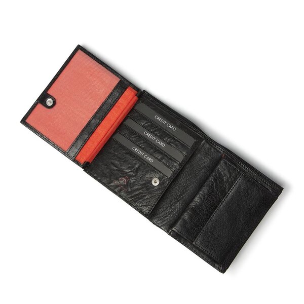dR Amsterdam Waxi portefeuille zwart - 78704