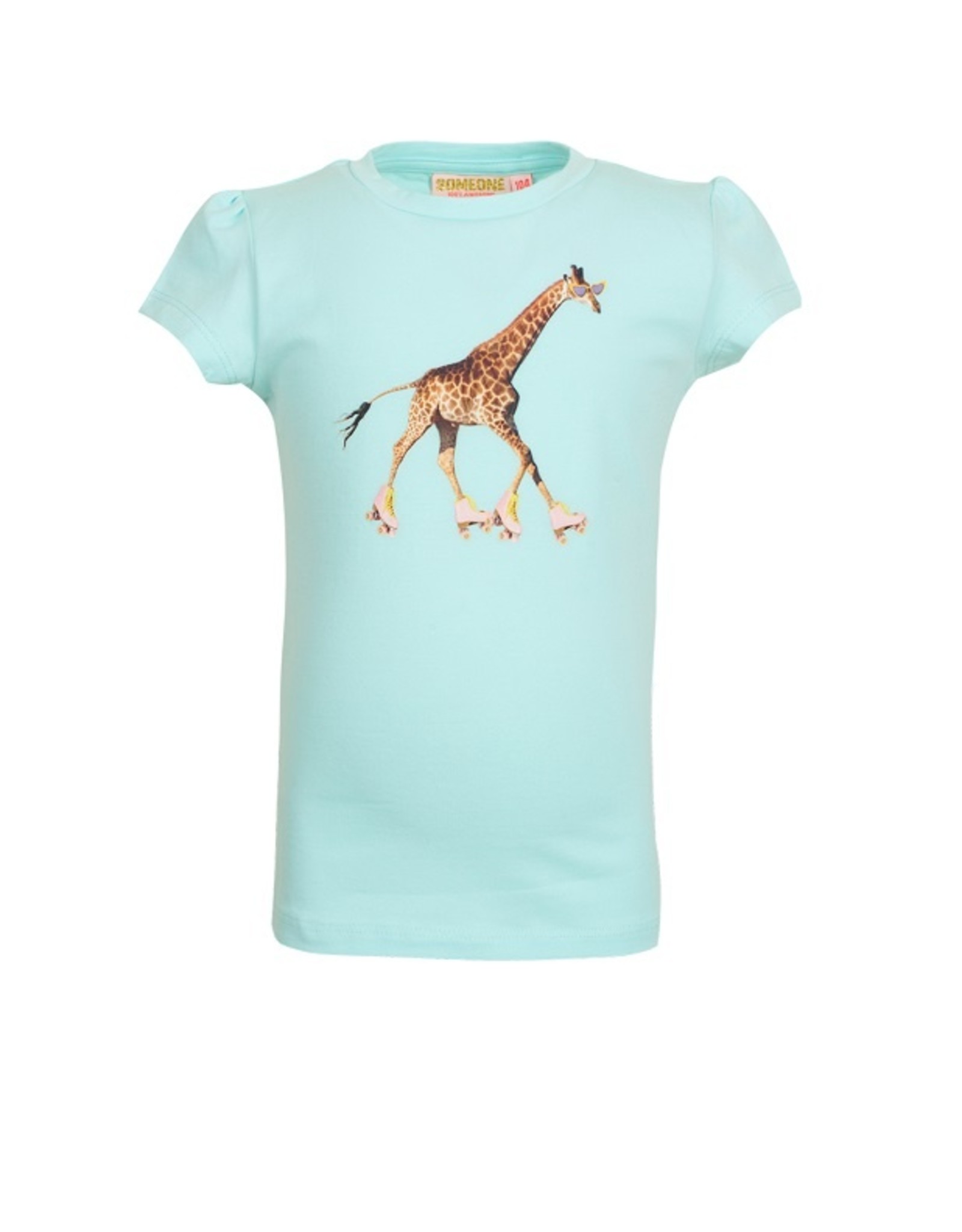 Someone T-shirt giraf rolschaats