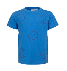 Mini Rebels Mini Rebels JT-shirt blue Smiley