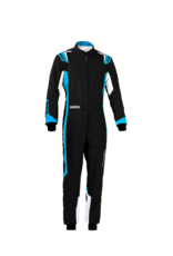 Sparco Sparco thunder overall zwart/blauw