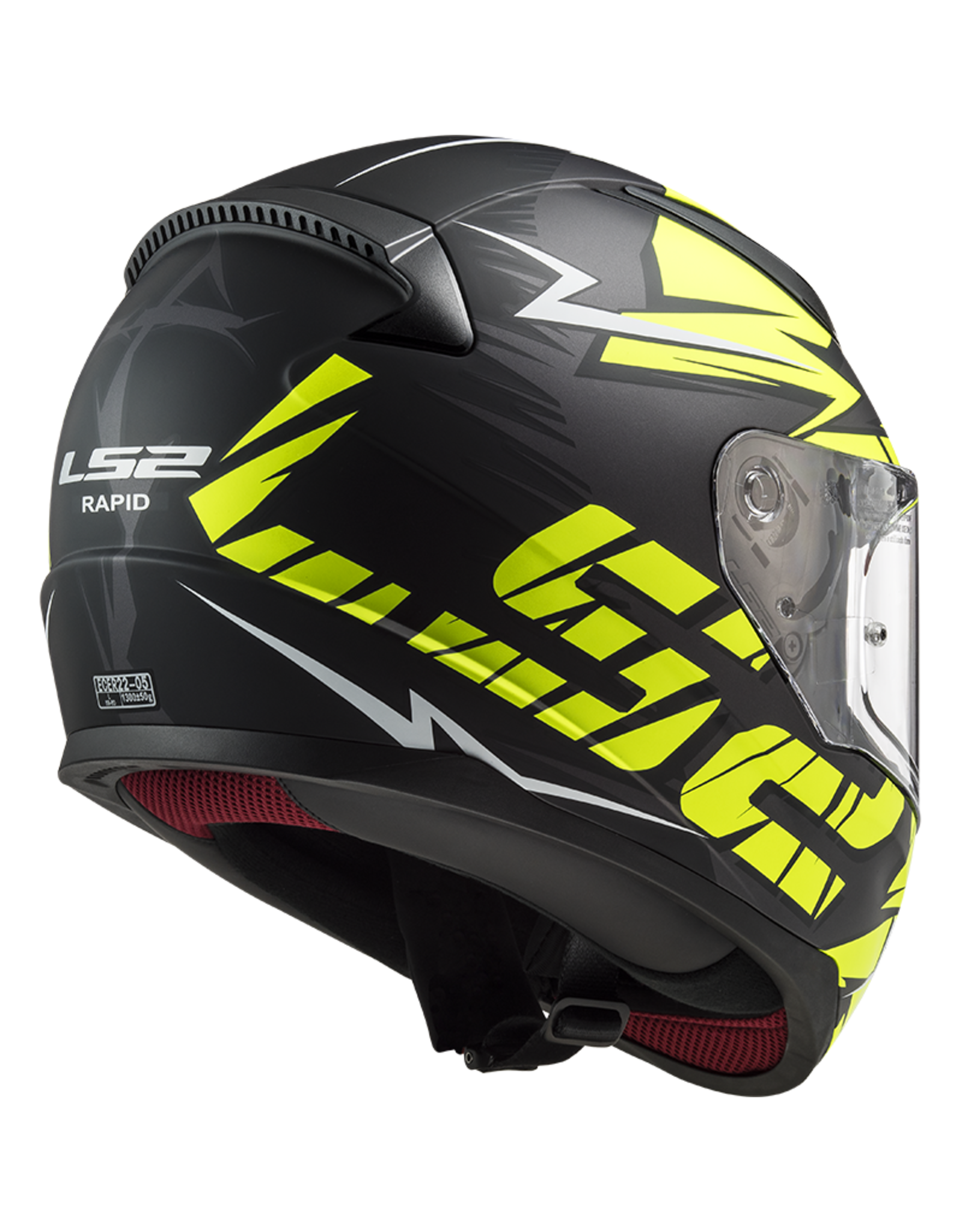 LS2 LS2 FF353 cromo  black/ fluor yellow