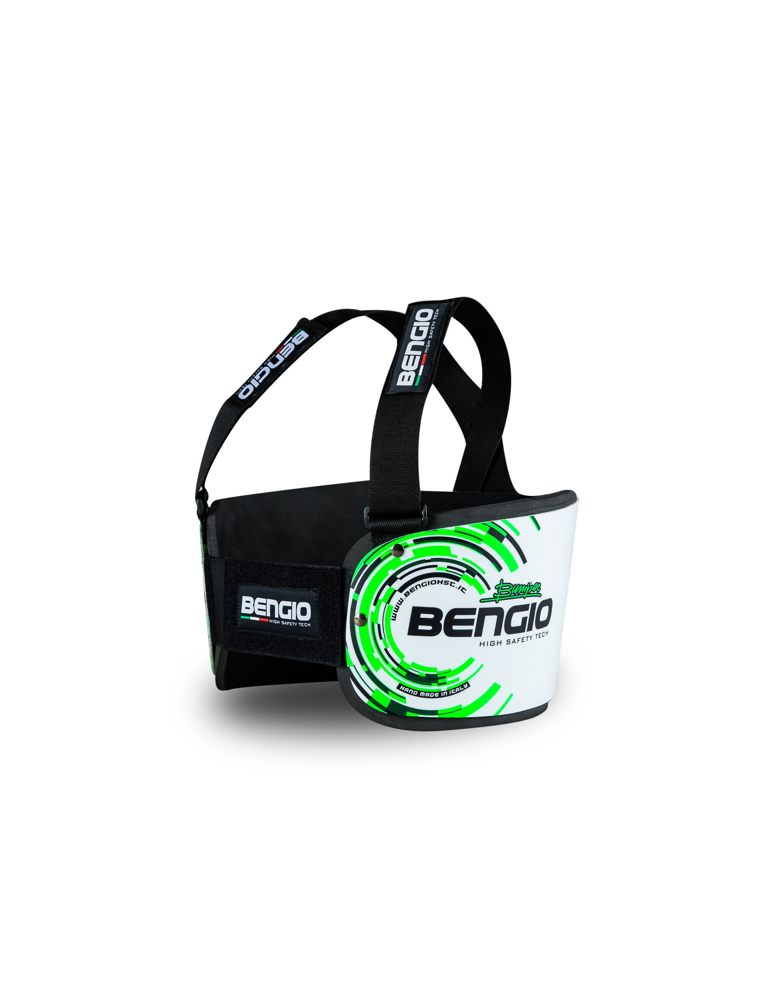 Bengio Bengio bumper rib beschermer wit/ groen