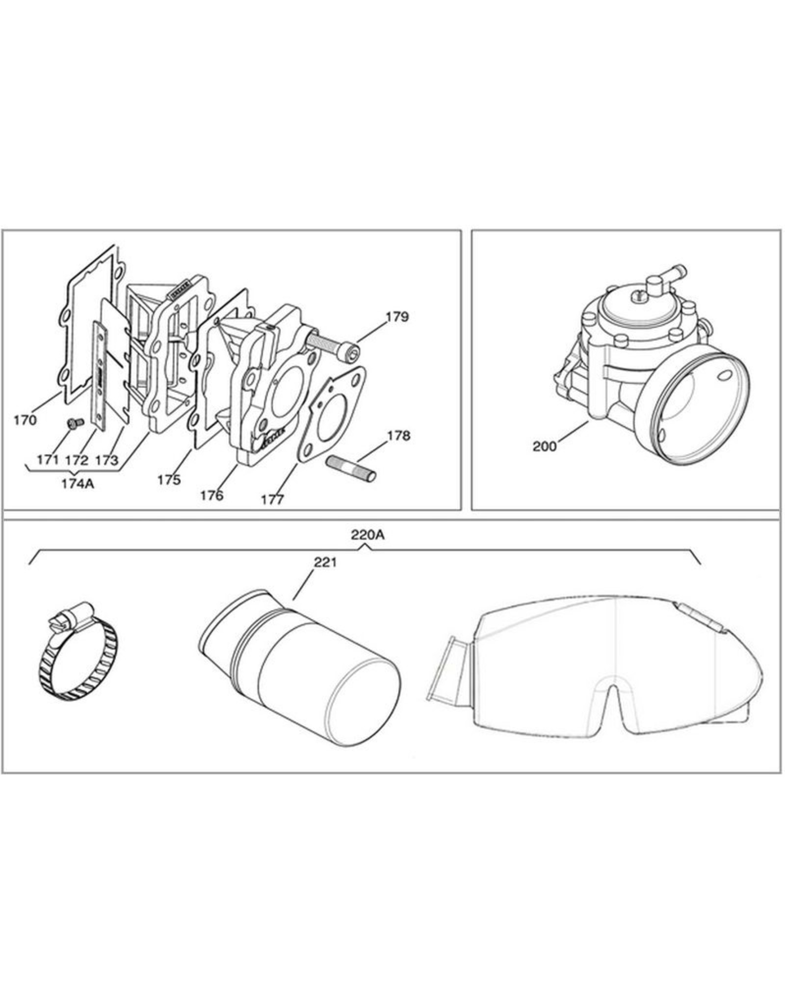 Iame Iame X30 gasket reed block