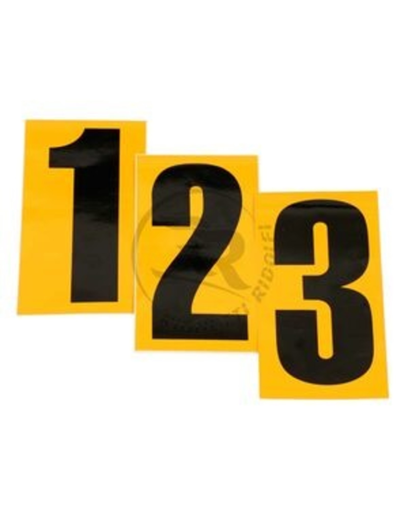 Kartsandparts Sticky number Yellow / black