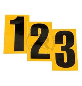 Kartsandparts Sticky number Yellow / black