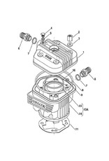 Iame Iame X30 cilinder plug for water exit