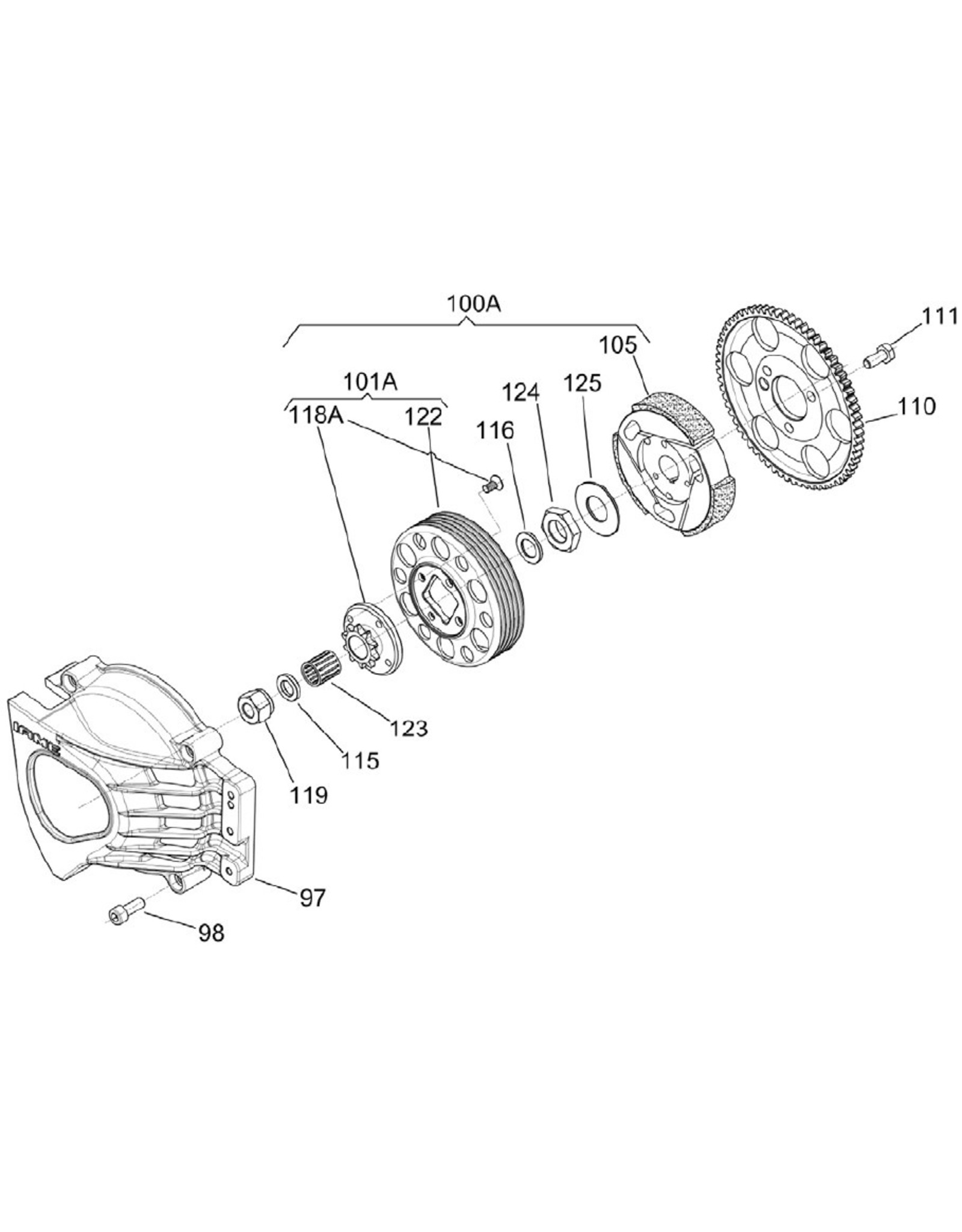 Iame Iame 60CC Swift clutch nut