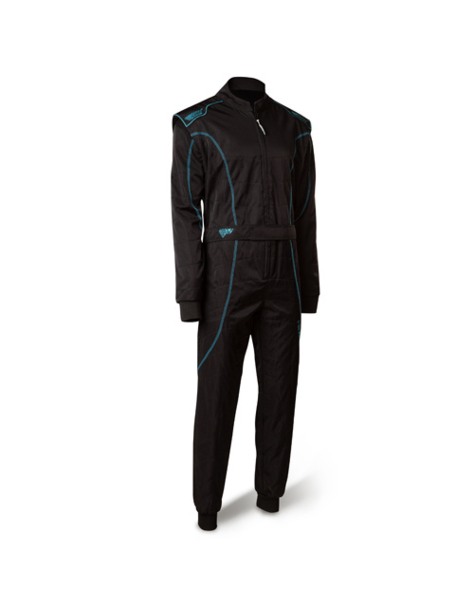 Speed Racewear Speed LVL2 Overall RS-1 Barcelona zwart/fluor cyan