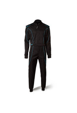 Speed Racewear Speed LVL2 Overall RS-1 Barcelona zwart/fluor cyan