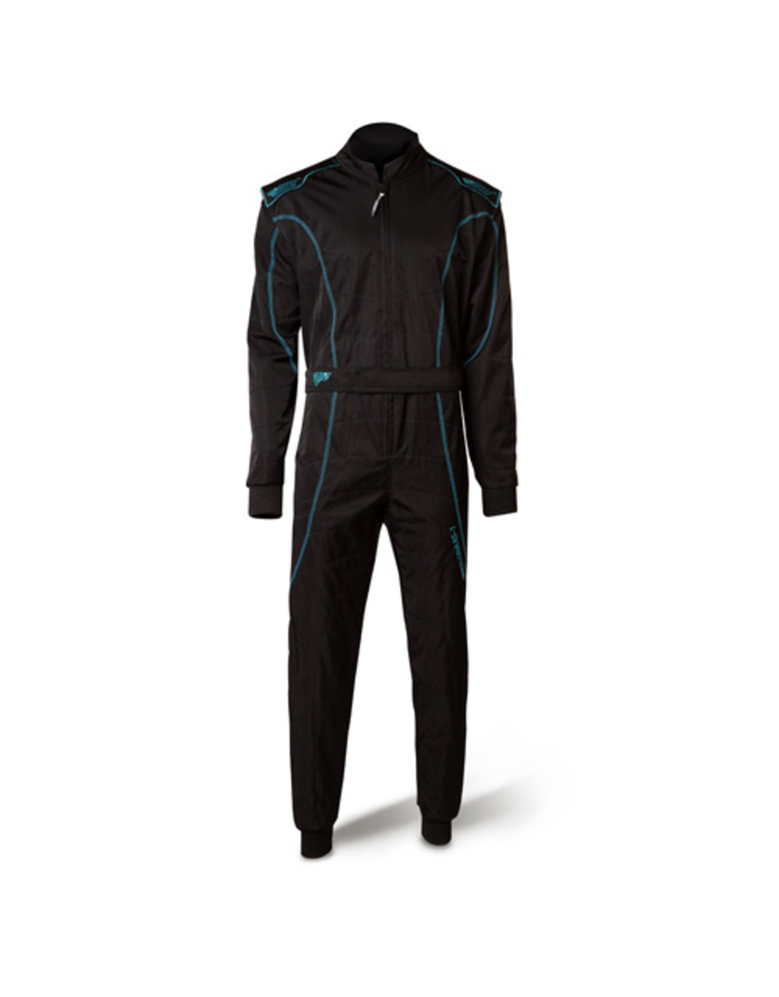 Speed Racewear Speed LVL2 Overall RS-1 Barcelona zwart/fluor cyan