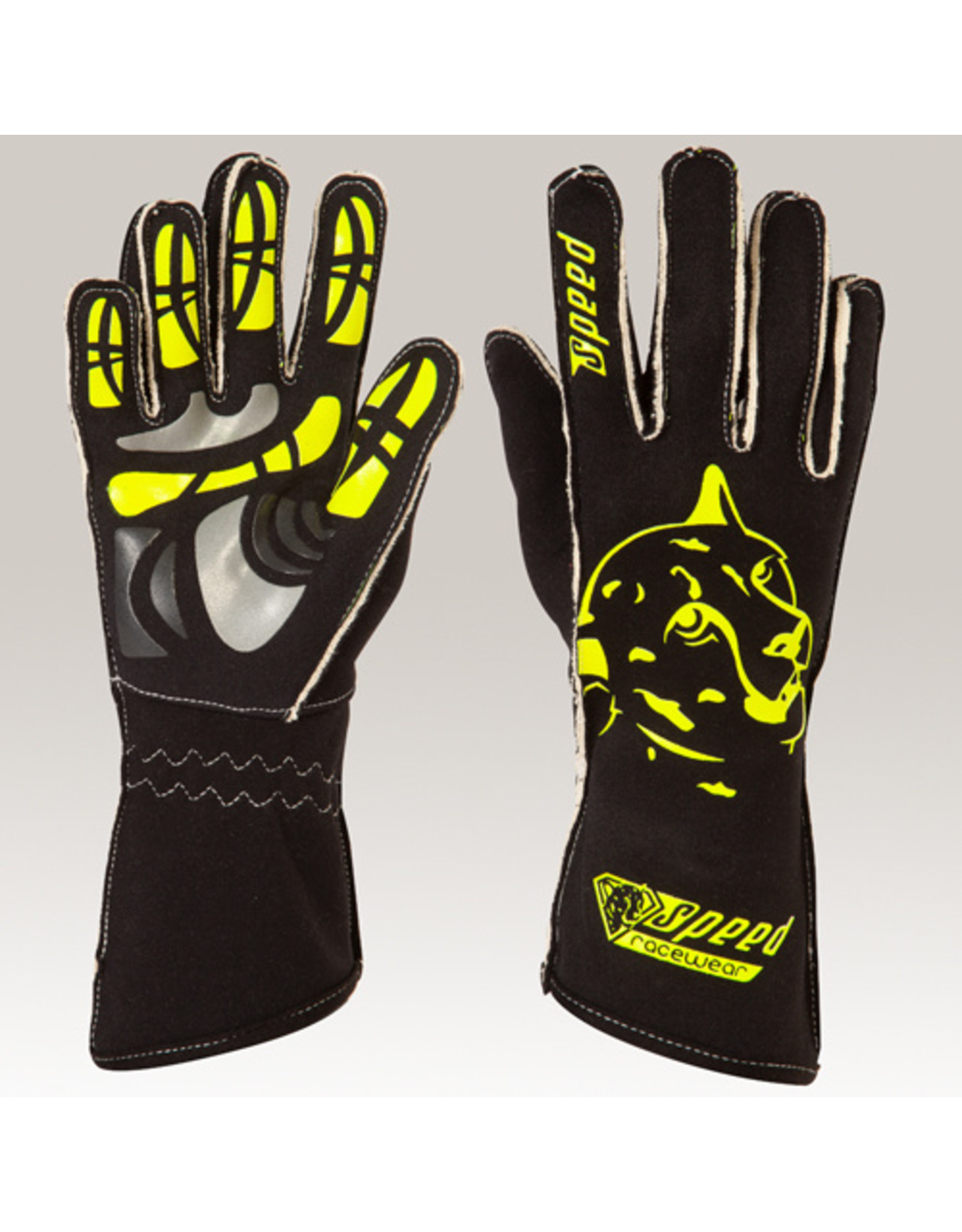 Speed Racewear Speed gloves Melbourne G-2 Black/Fluo