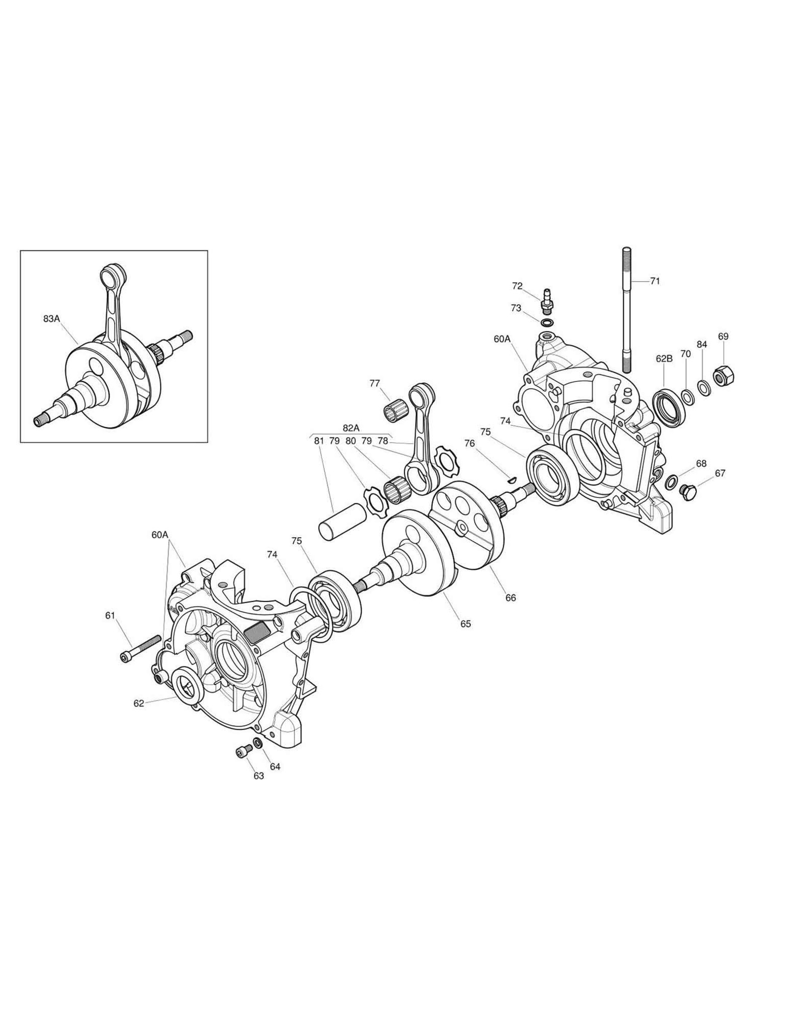 Iame Iame X30 crankcase complete