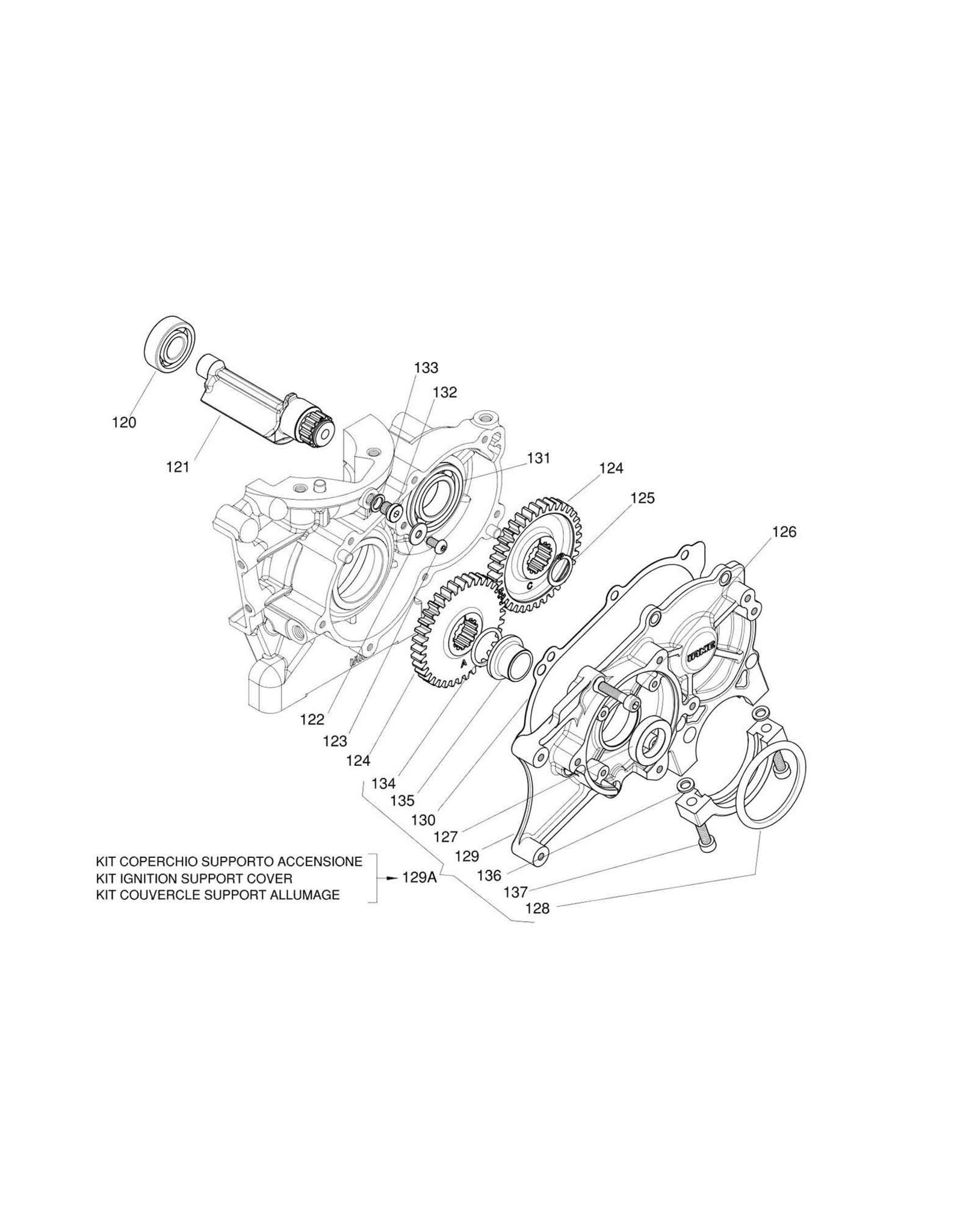 Iame Iame X30 balansas  lager boutje  M5 x 10