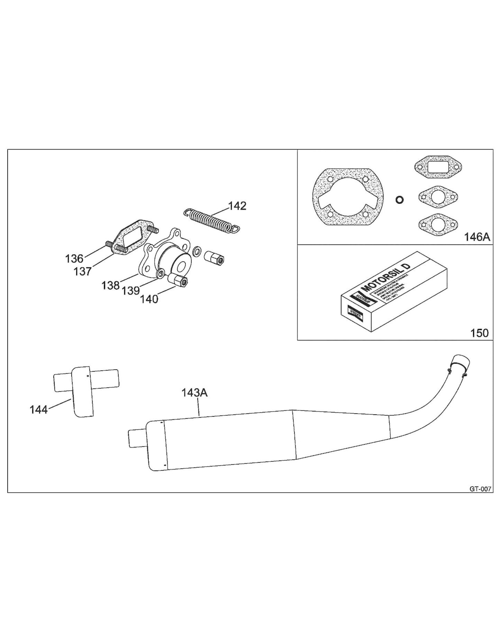 Iame Iame 60CC Swift exhaust stud M6x34