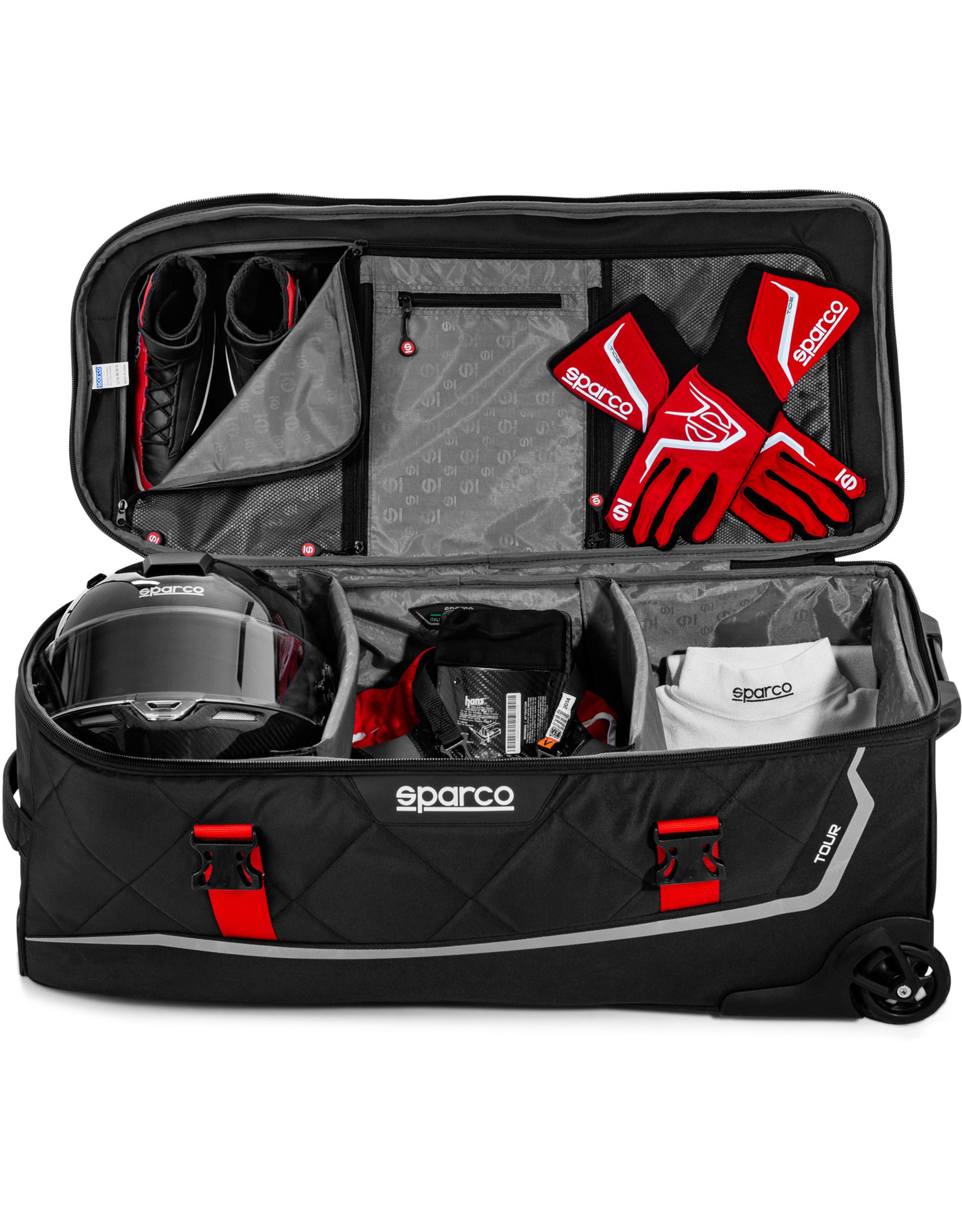 Sparco Sparco Travelbag Big black / red