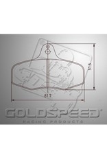 Goldspeed Goldspeed Brake pad set intrepid evo 3 rear