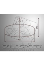 Goldspeed Goldspeed Brake pad set intrepid evo 3 rear