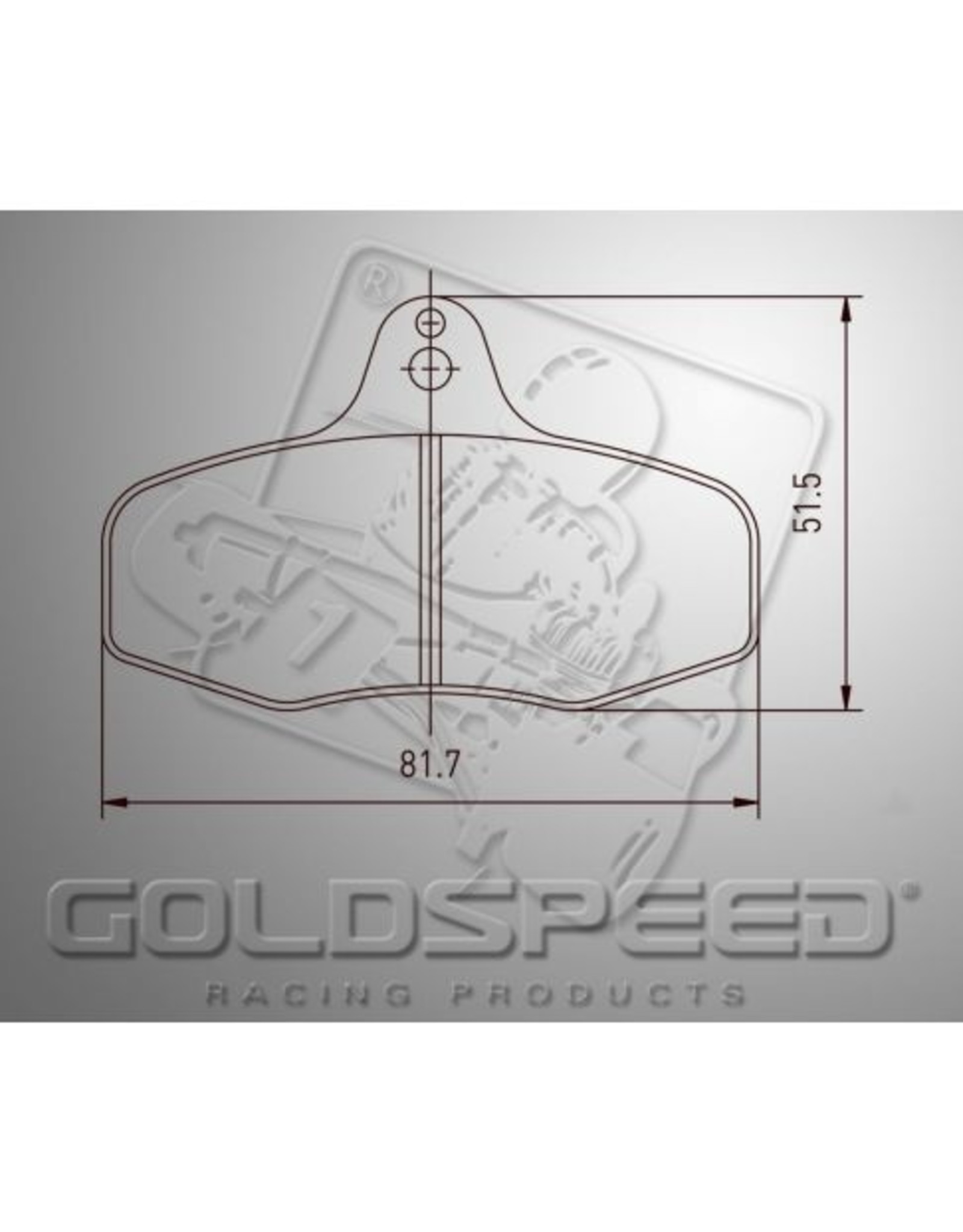Goldspeed Goldspeed Brake pad set intrepid evo 3 rear