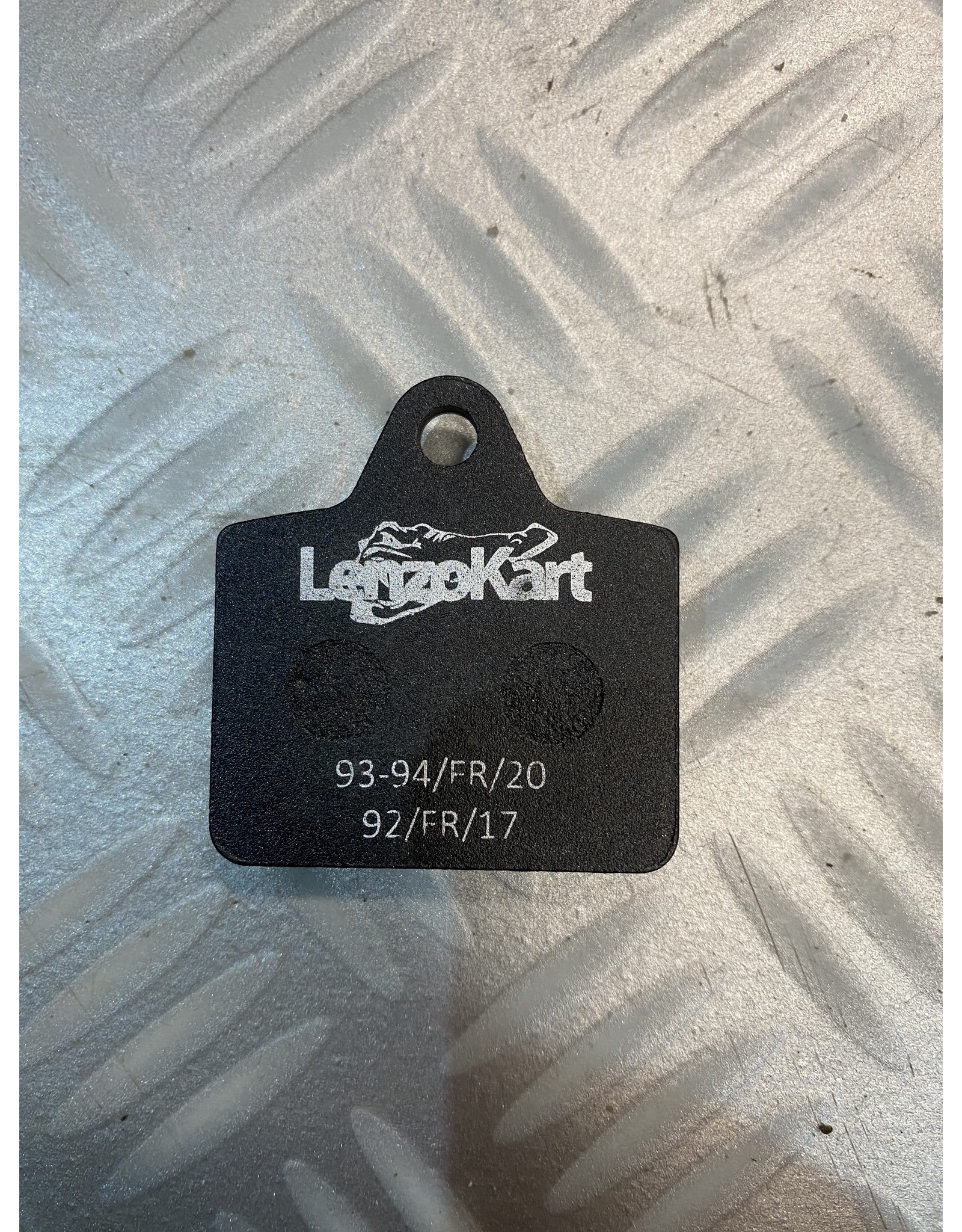 LK Line Lenzo/Luxor rear brake pad OK/OKJ/KZ Hard / Black lkf9 approval 93/fr/ch