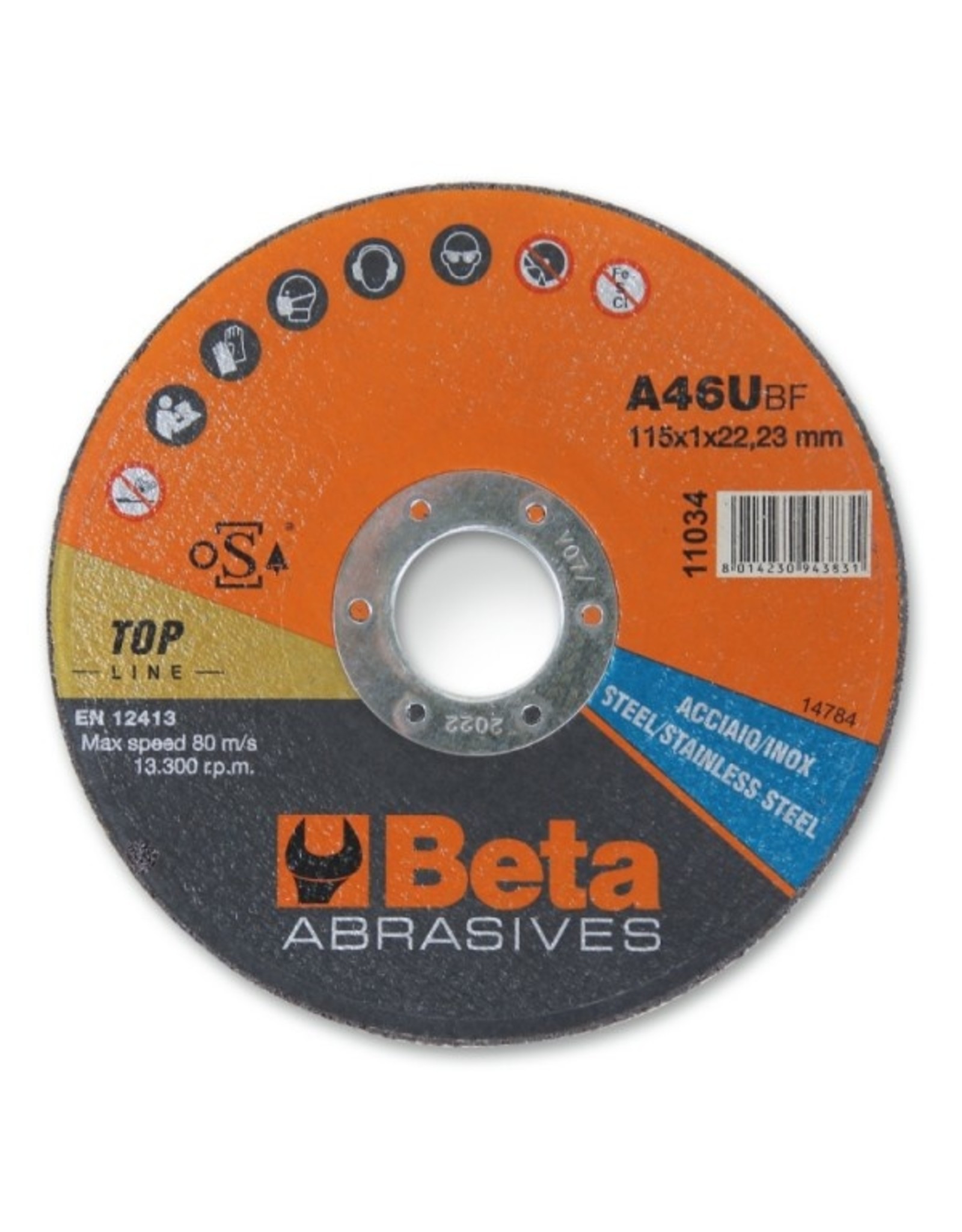 Beta Beta grinding disk 125MM thin, for steel