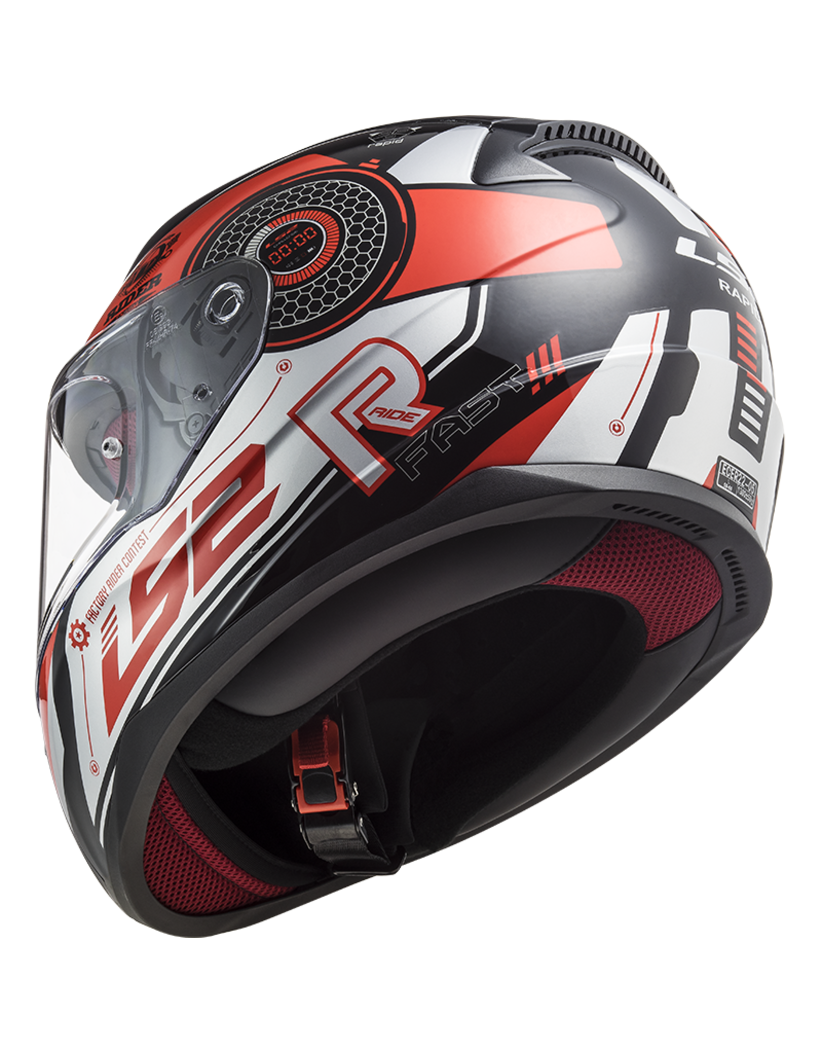 LS2 LS2 FF353 Gale Black/red/silver