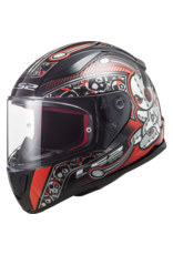 LS2 LS2 FF353 Rapid mini Kids helm Voodoo zwart/rood