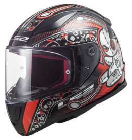 LS2 LS2 FF353 Rapid mini Kids helm Voodoo zwart/rood