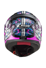 LS2 LS2 FF353 Rapid mini Kids helm Voodoo zwart/roze