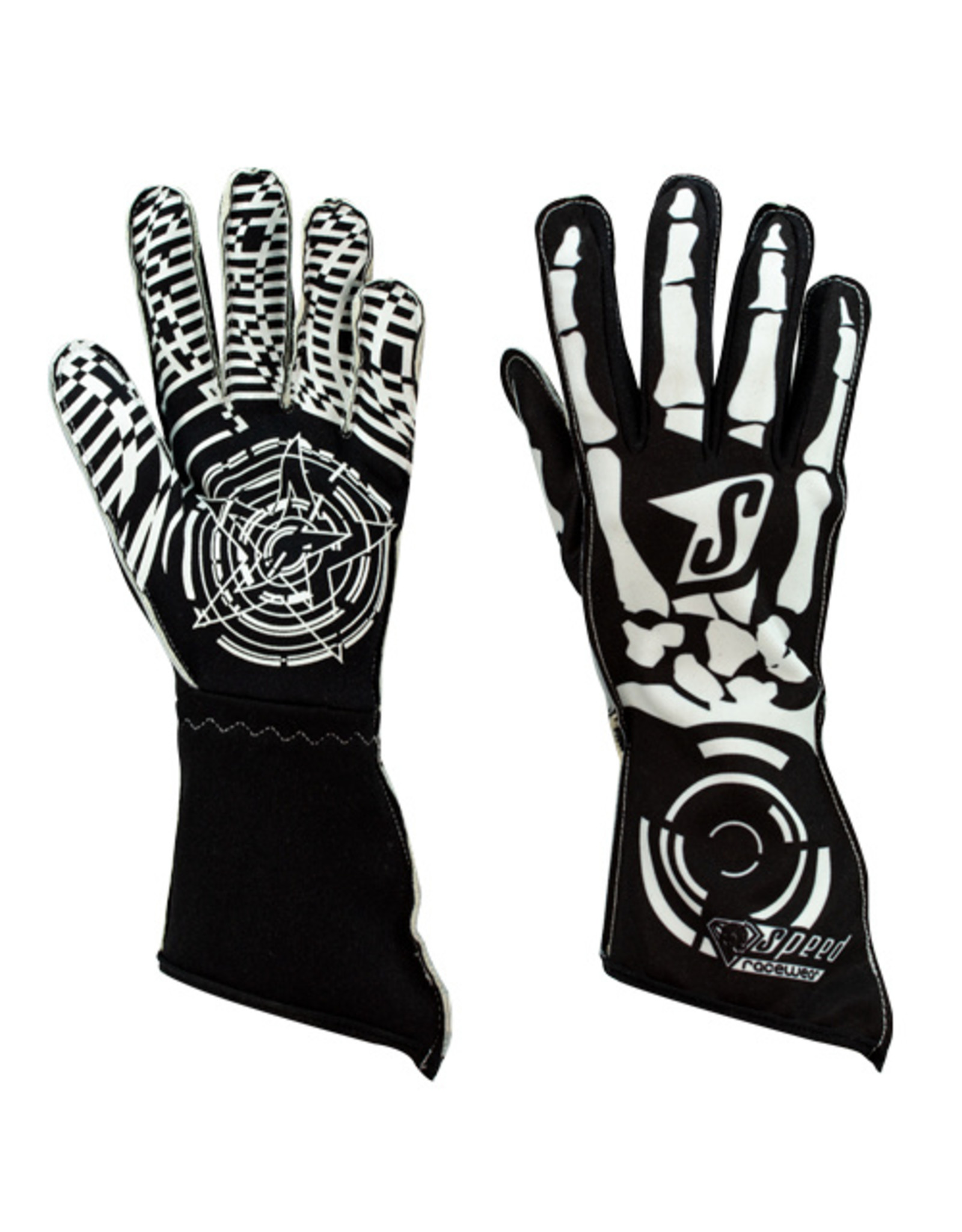 Speed Racewear Speed gloves Misano G-1 Black / white