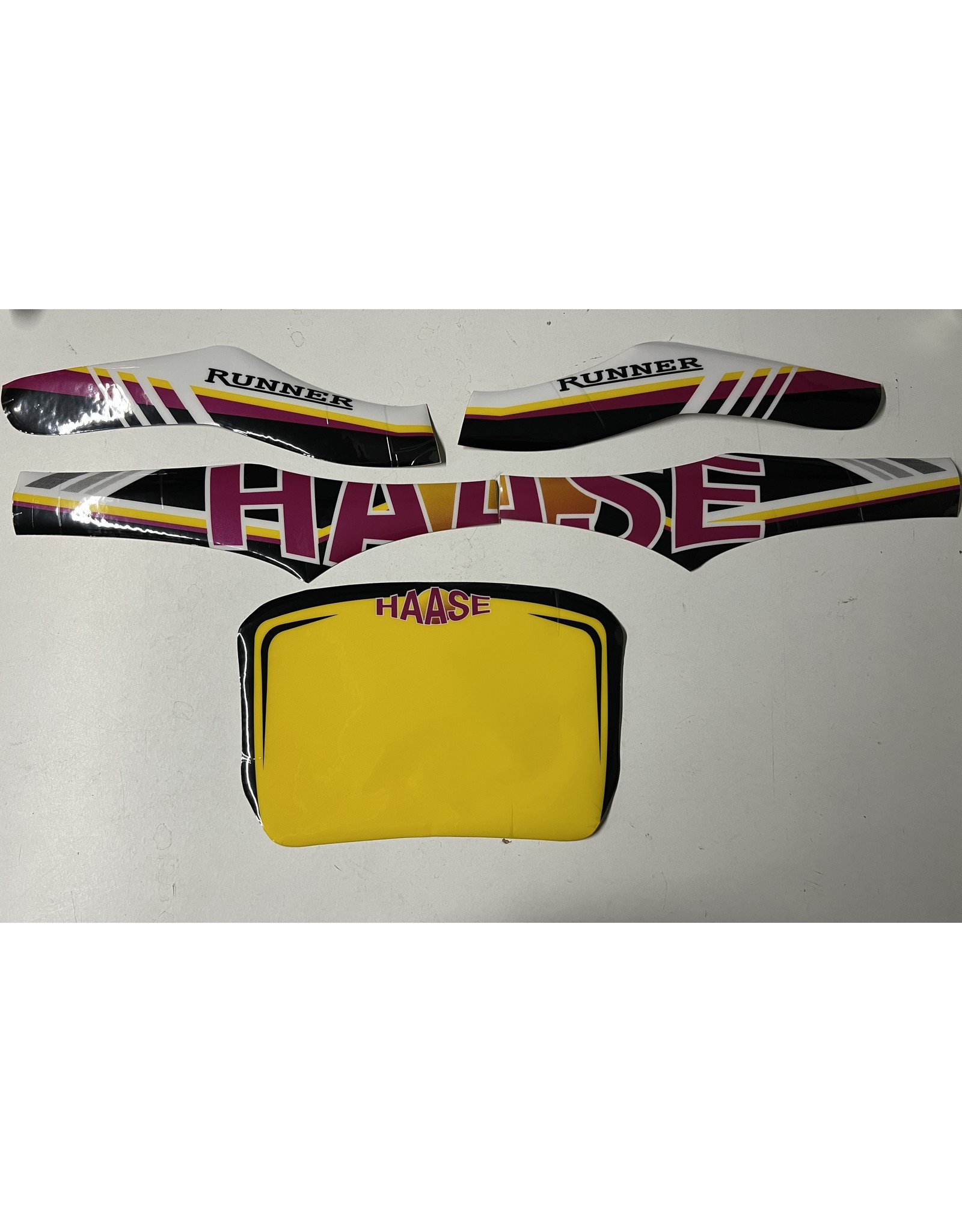 Haase Haase kart stickers rear bumper KG Clob