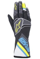 Alpinestars Alpinestars Tech 1-K Glove Graphic Black / cyan / yellow fluo