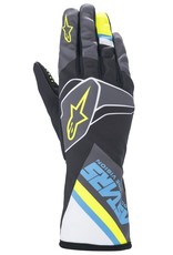 Alpinestars Alpinestars Tech 1-K Glove Graphic Zwart / blauw / fluor geel