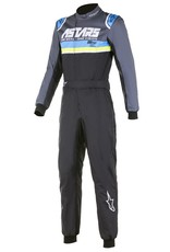 Alpinestars Alpinestars KMX-9 v2 Graphic 4 Black / Cyan / yellow fluo