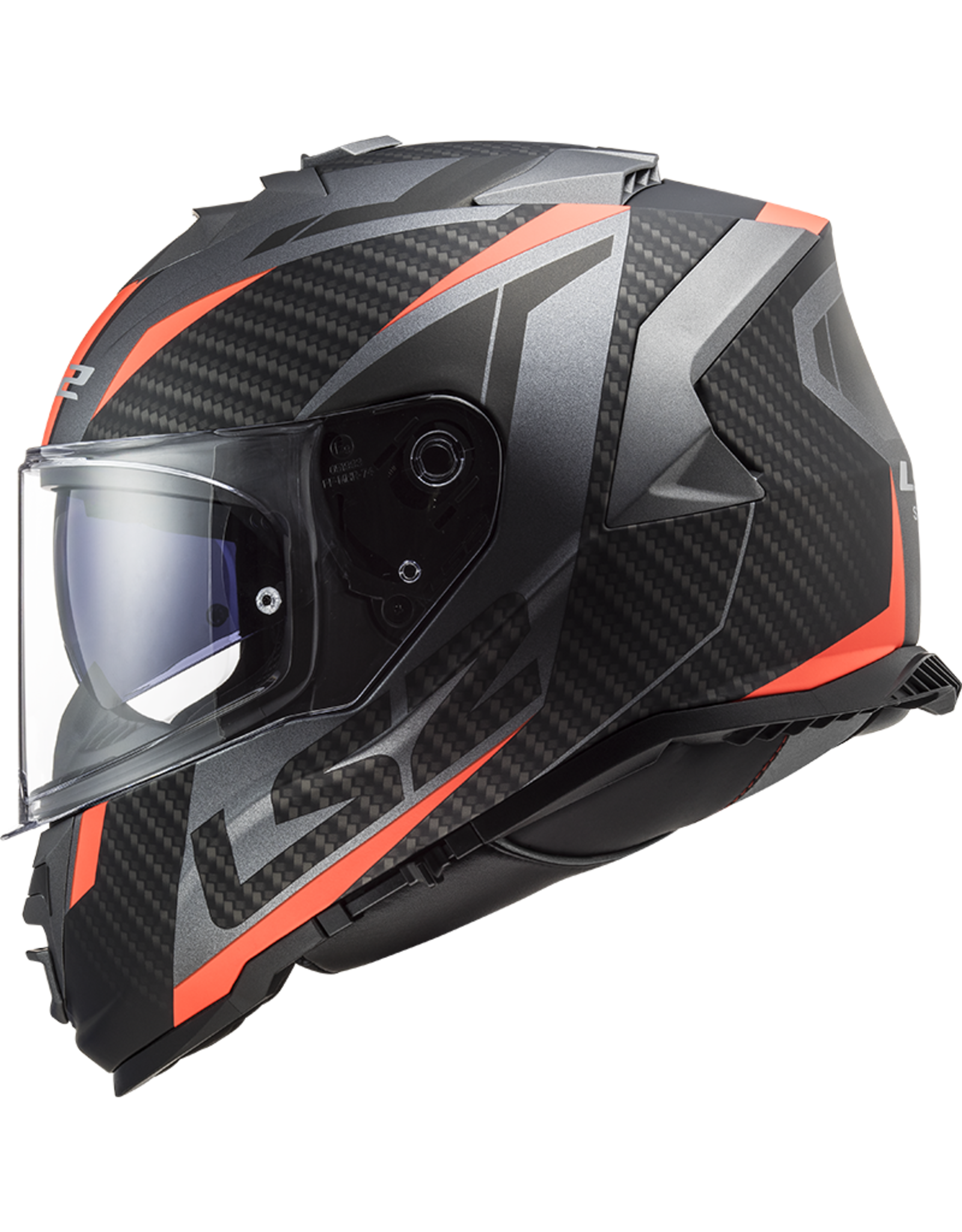 LS2 LS2 FF800 Storm II racer Matt titanium fluor oranje
