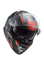 LS2 LS2 FF800 Storm II racer Matt titanium fluor oranje
