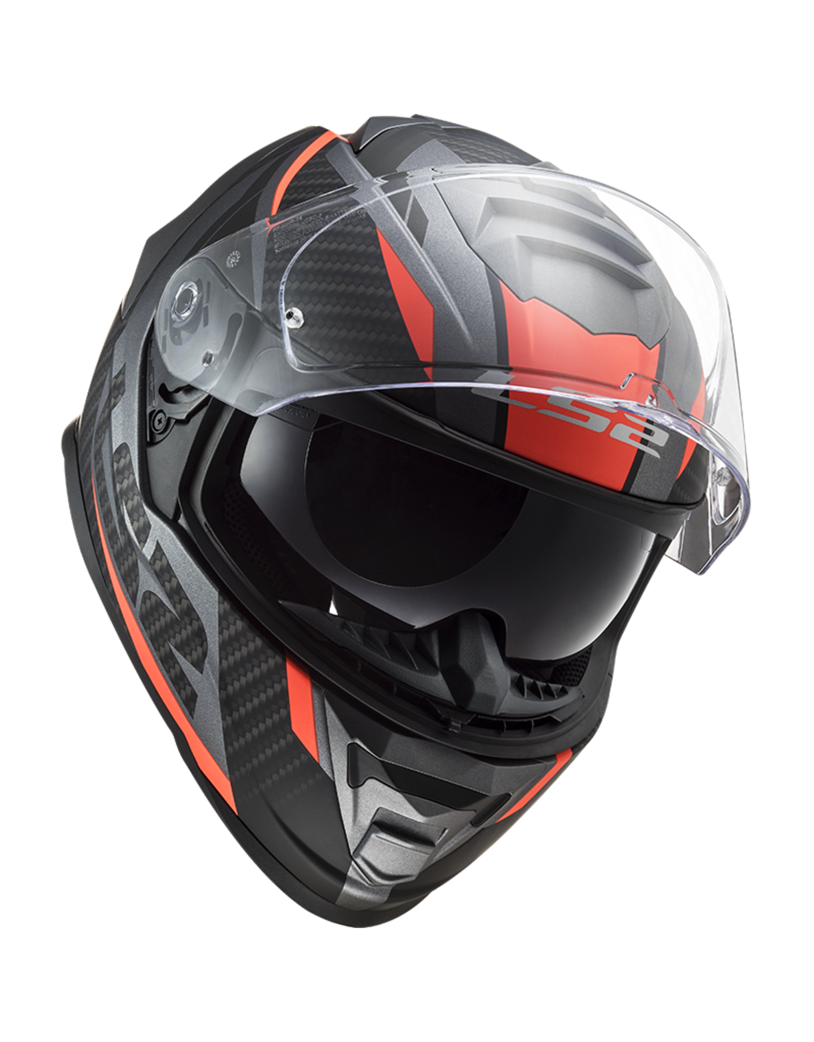 LS2 LS2 FF800 Storm II racer Matt titanium fluor oranje