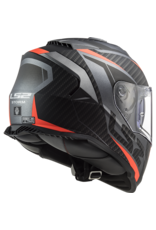 LS2 LS2 FF800 Storm II racer Matt titanium fluor oranje