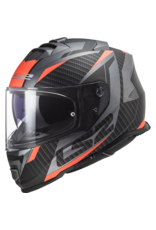 LS2 LS2 FF800 Storm II racer Matt titanium fluor oranje