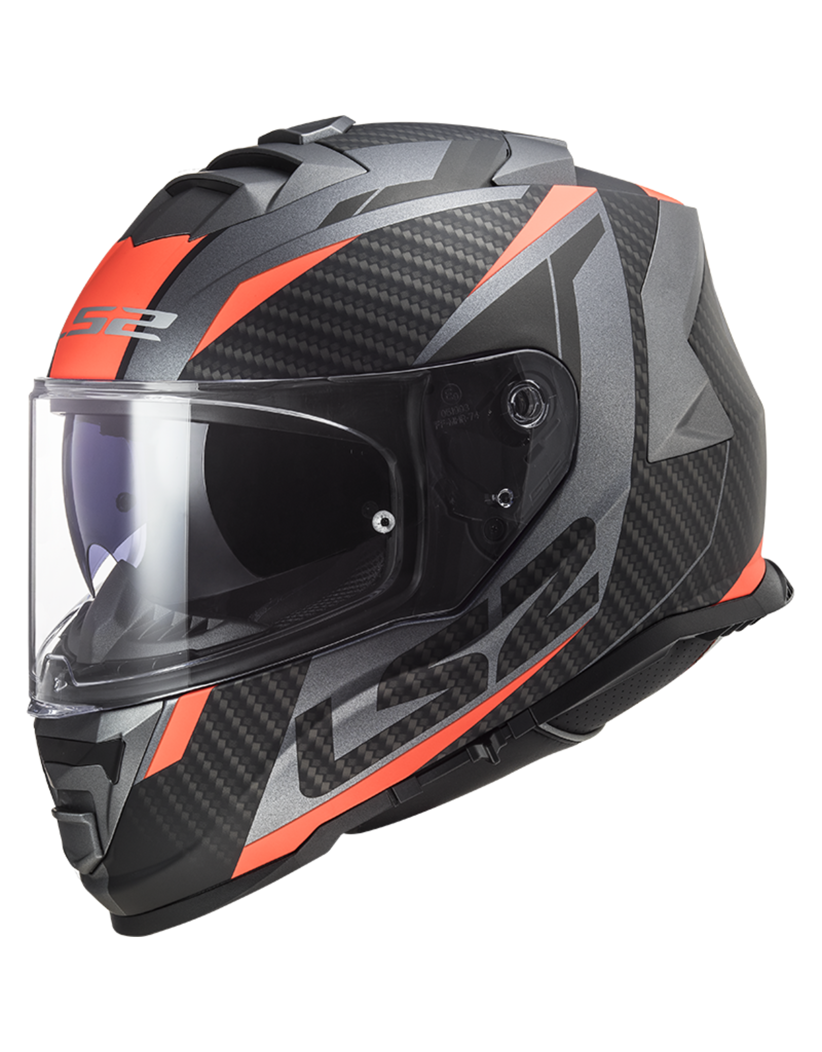 LS2 LS2 FF800 Storm II racer Matt titanium fluor oranje