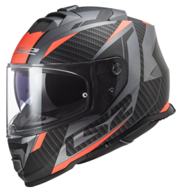 LS2 LS2 FF800 Storm II racer Matt titanium fluor oranje