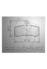 Goldspeed Goldspeed brake pad set Sodi Kart front