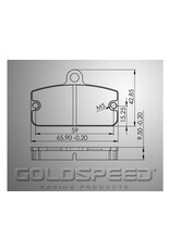 Goldspeed Goldspeed brake pad set Sodi Type 2015