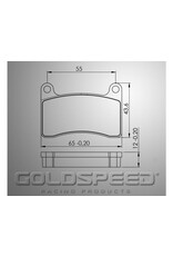 Goldspeed Goldspeed remblok set Intrepid achter Type 2015