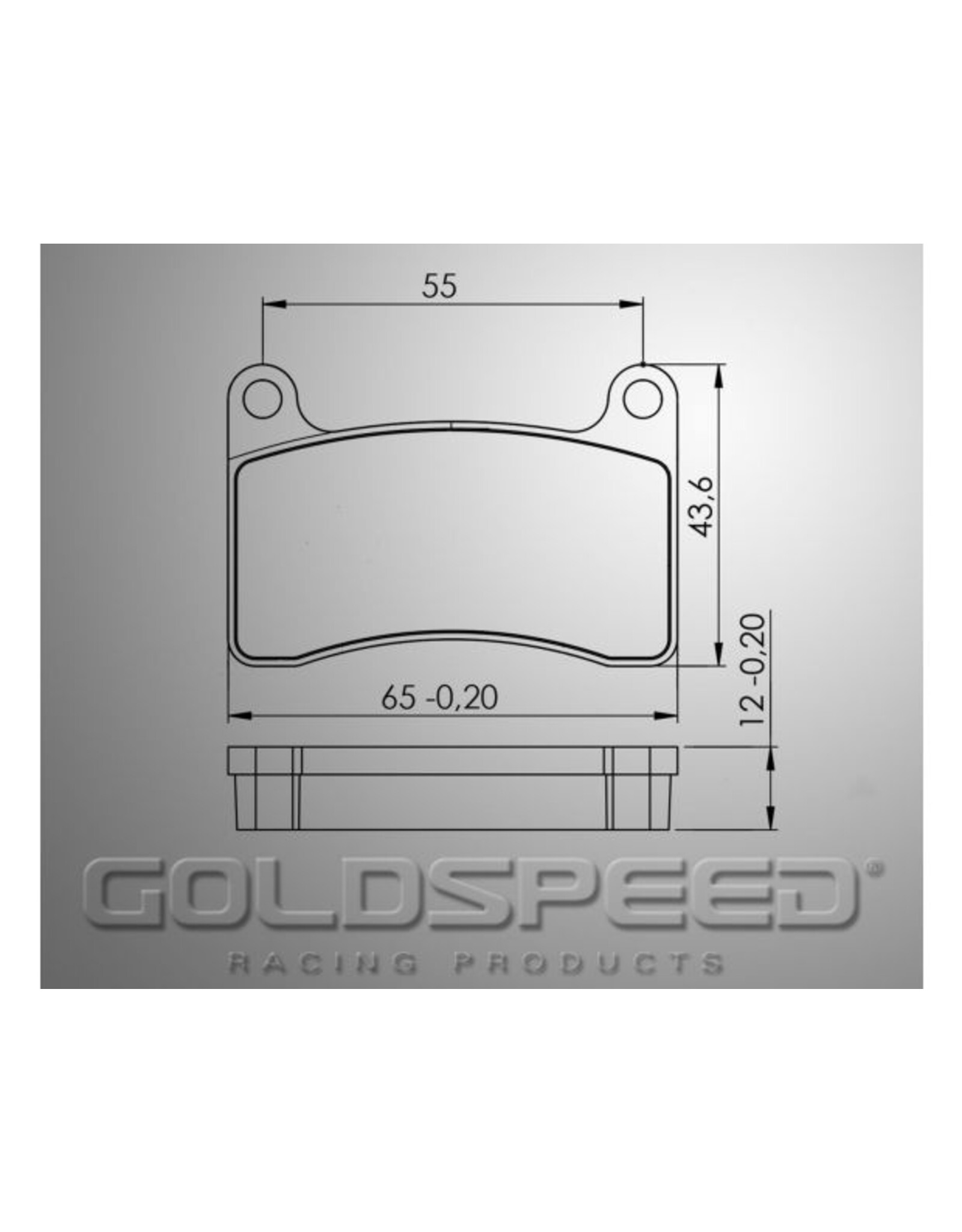 Goldspeed Goldspeed brake pad set Intrepid rear 2015