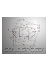 Goldspeed Goldspeed brake pad set Righetti rear