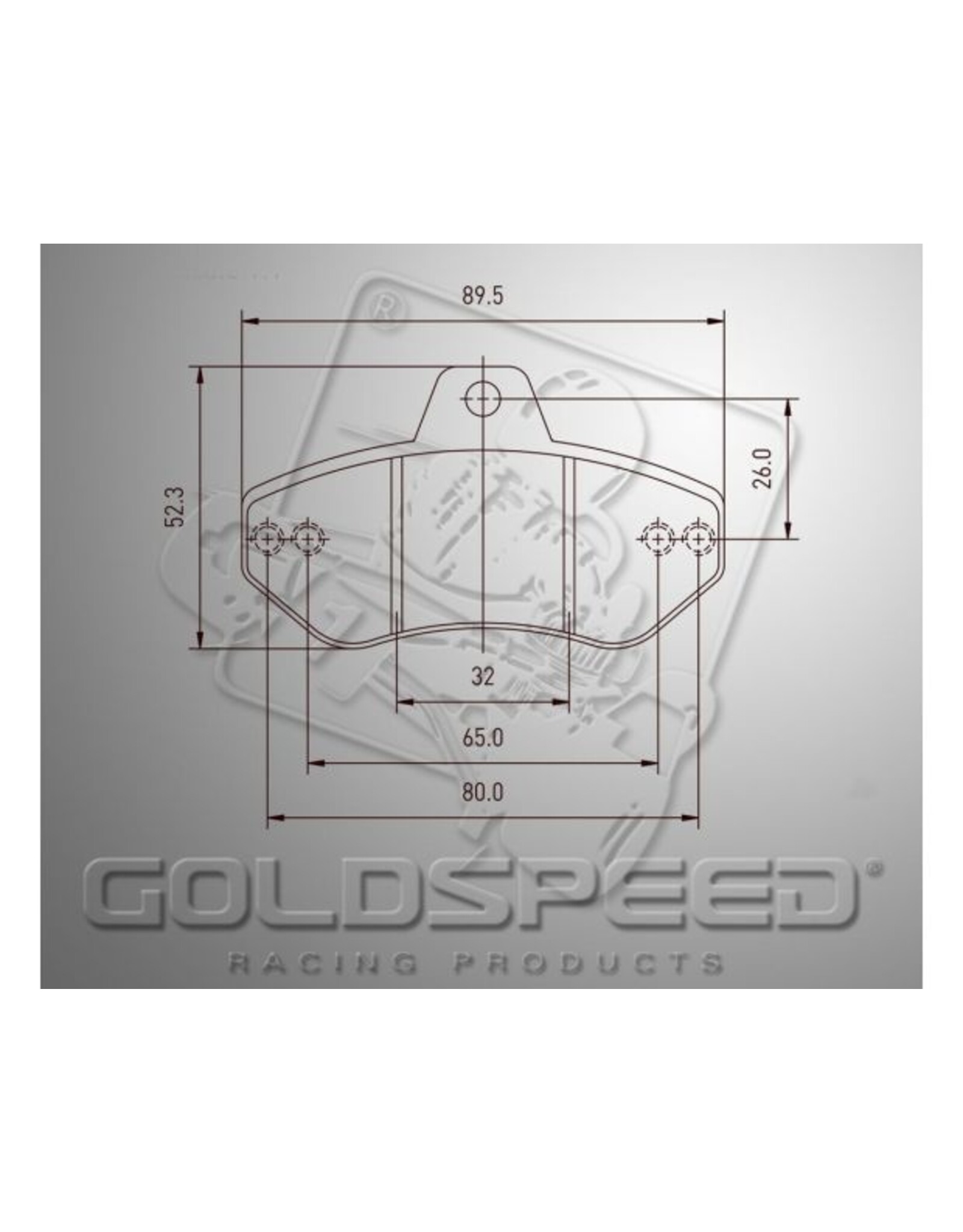 Goldspeed Goldspeed brake pad set Righetti rear