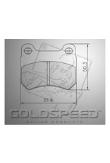 Goldspeed Goldspeed brake pad set PCR / K4A type