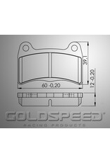 Goldspeed Goldspeed brake pad set IPK / Intrepid