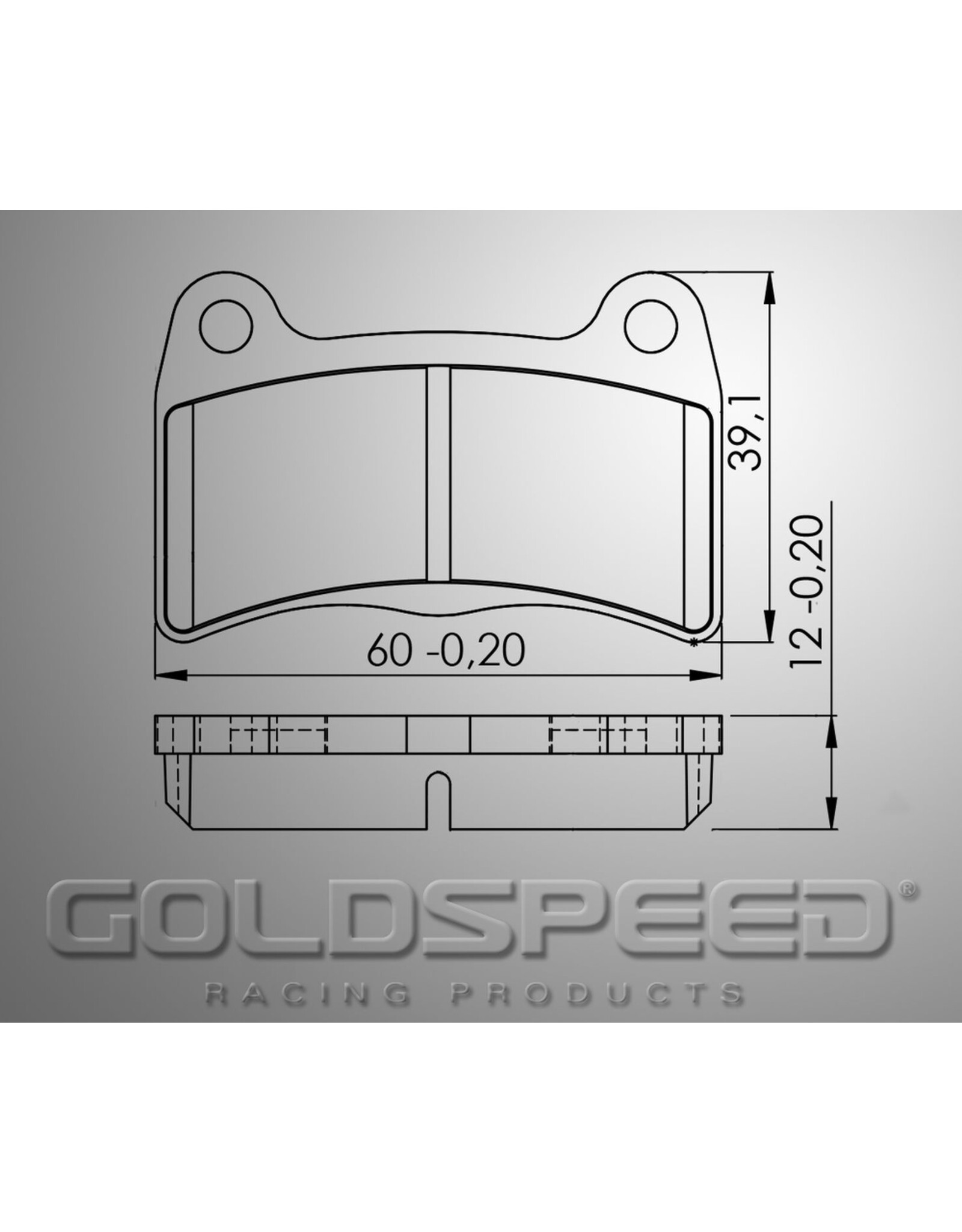 Goldspeed Goldspeed brake pad set IPK / Intrepid